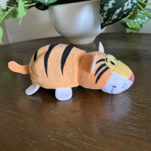 Flip A Zoo Flipzee Stuffed Plush Tiger Elephant Reversible Pocket Size 6 Inches